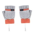 thumbnail image 6 of Awdenio Gloves For Cold Weather USB Winter Men Women Fashion Cold Warm Heating Windproof Half Bare Finger Knit Gloves, 6 of 9