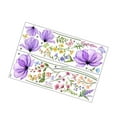 thumbnail image 1 of Pegatina de pared de mariposa y flores, papel tapiz decorativo, póster impermeable, calcomanías de pared de creativas para comedor y sala de e, 1 of 9