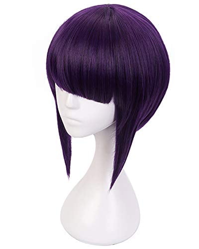 dark purple wig