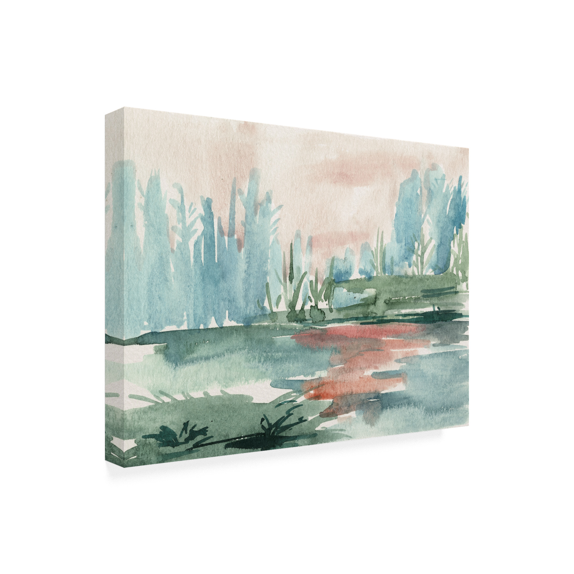 Trademark Fine Art 'Watercolor Views VI' Canvas Art by Melissa Wang