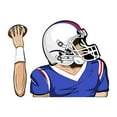 thumbnail image 1 of Football Quarterback Wiper Stickers Car Windshield Wiper Stickers Car Car Stickers, 1 of 6