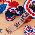 thumbnail image 2 of Lubelski 1 Roll 4.5m American Flag Ribbon U.S. Flag Elements Commemorative Decorative Cloth Independence Day Pull Ribbon Festival Accessories, 2 of 8