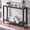 Black / Gold, variant on FunMay 2-Tier Entryway Table, Console Table, Entrance Table, Black/Gold Metal