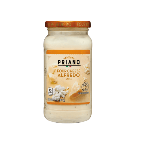 Priano Alfredo Four Cheese, Creamy,Roasted Garlic Sauce Variety 6