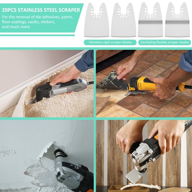 Removing floor tile on sale with oscillating tool