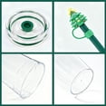 thumbnail image 3 of 16oz Christmas Plastic Cold Cups with Lids and Straws, 2 Pack Holiday Tumblers with Santa & Christmas Tree Straw Toppers, 3 of 9