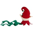 thumbnail image 7 of Northlight 16" Plush Red and Green Elf Christmas Tree Topper, Unlit, 7 of 7
