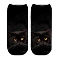 thumbnail image 7 of Besufy Adult Women Socks 3D Cat Animal Print Breathable Cotton Elastic Low Cut Ankle Socks, 7 of 7
