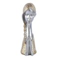 thumbnail image 1 of Estatuas modernas de resina, arte abstracto, estatua de niña de medio cuerpo, decoración abstracta dorado, 1 of 9