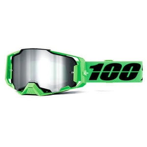100% Armega Anza 2 Goggles (One Size Fits Most, Anza 2 / Silver Mirror Lens)