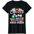thumbnail image 1 of T-Shirt de Joueur de Bingo Reine Intelligent pour Femmes - Noir - P, 1 of 2