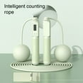 thumbnail image 4 of fastboy PVC Jump Rope Portable Replacement Digital Nonslip Handle Indoor Outdoor Ergonomic Quiet Running Jumping Ropes Green 2 in 1, 4 of 6