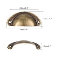 thumbnail image 2 of Uxcell 14pcs 3.1'' x 1.4'' Iron Drawer Handles for Kitchen Cupboard Furniture Wardrobes Bronze, 2 of 5
