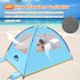 thumbnail image 4 of Carpa de Playa Happy Travel con Protección UV UPF 50+ para 3 a 8 Personas, 4 of 7