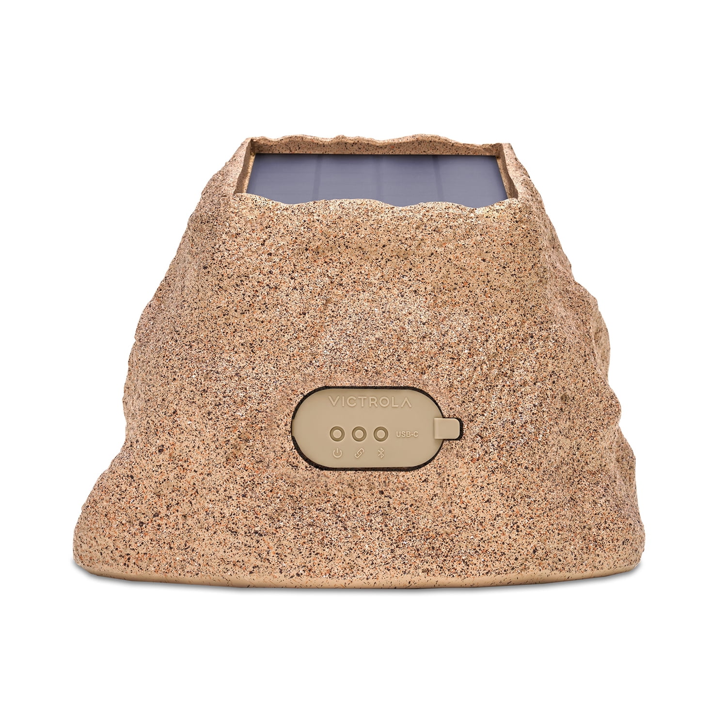 Victrola Rock Speaker Connect Bluetooth Outdoor Speaker with Solar Charging - Each