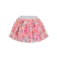 thumbnail image 1 of Girls Skirt Tutu Multicolor 3D Flower Applique Elastic Waist 6 Years, 1 of 1
