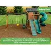 Cypress Rubber Playground & Landscape mulch by Viagrow, 1.5 CF Bag ( 11.2 Gallons / 42.3 Liters)
