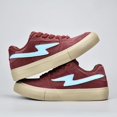 thumbnail image 2 of Men's Lace-Up Suede Lightning Pattern Low Top Skate Shoes, 2 of 7