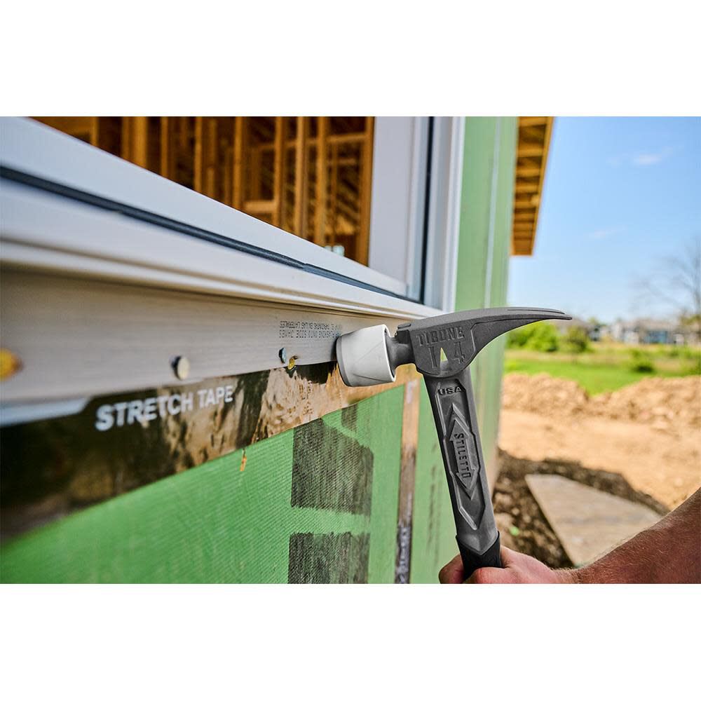 Stiletto TIB14RMC 14-oz TIBONE Titanium Hammer Milled Face with Curved Handle