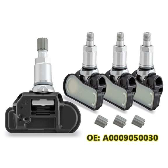 BSBSDJB 4Pcs TPMS Sensor 433MHz Fit for Mercedes-Benz 2006-2018 B250 C230 C250 C280 C300 Pre-Programmed Tire Pressure Monitoring System, A0009050030