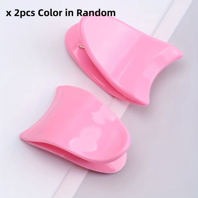 2 Piezas de Herramienta para Aplicar Pestañas y Pinzas para Cejas - Aplicador de Pestañas Falsas de Doble Punta con Empuñadura Ergonómica, Plástico Duradero para Uso en Casa, Diseño Compacto, Acces...