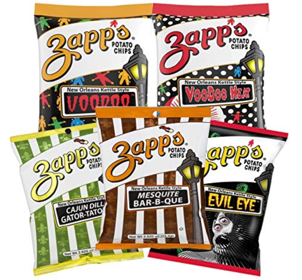 ZAPP'S Potato Chips Variety Pack Evil Eye, Voodoo, Voodoo Heat