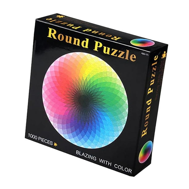 Rompecabezas redondo de 1000 piezas Rompecabezas colorido Rompecabezas educativo Colorido