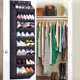 thumbnail image 5 of Organizador de zapatos para colgar en la puerta del armario con bolsillos grandes y profundos, zapatero estrecho para colgar botas en la puerta., 5 of 5