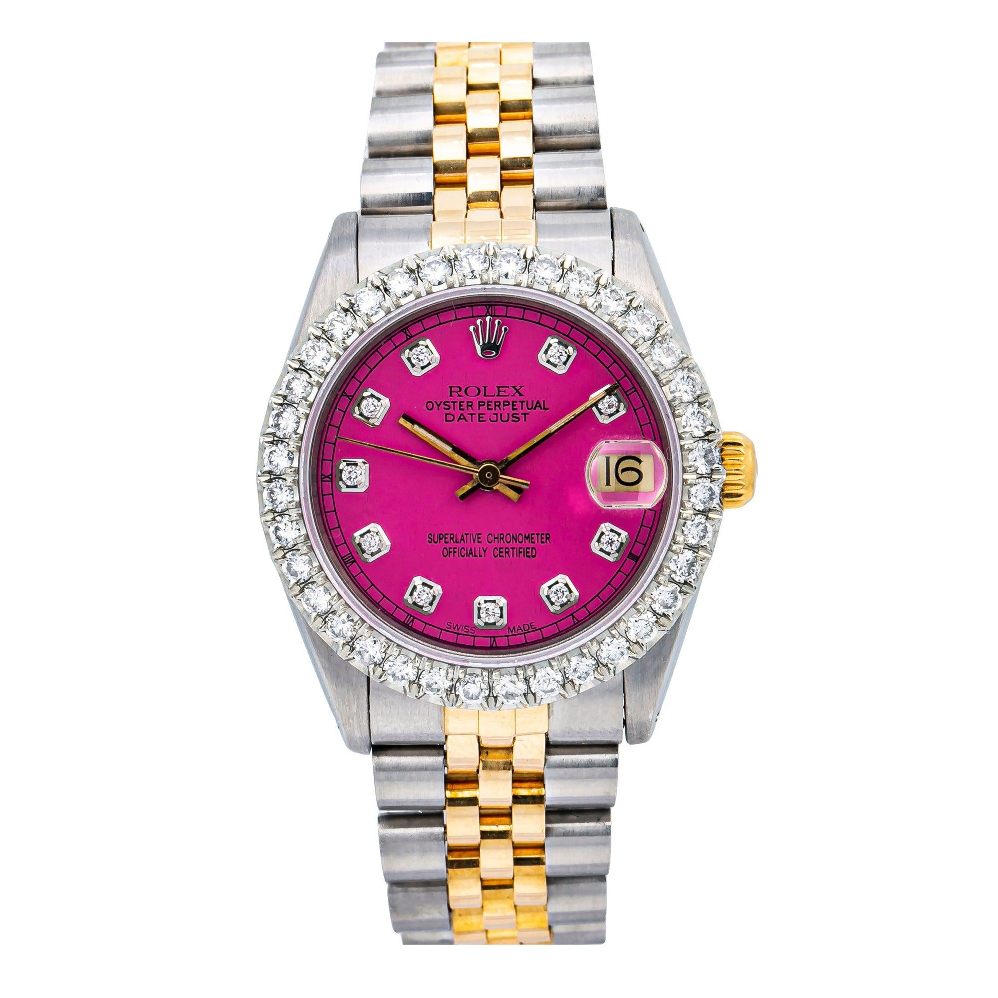 Pre-Owned Rolex Datejust 31MM Pink Diamond Dial With Two Tone Jubilee Bracelet