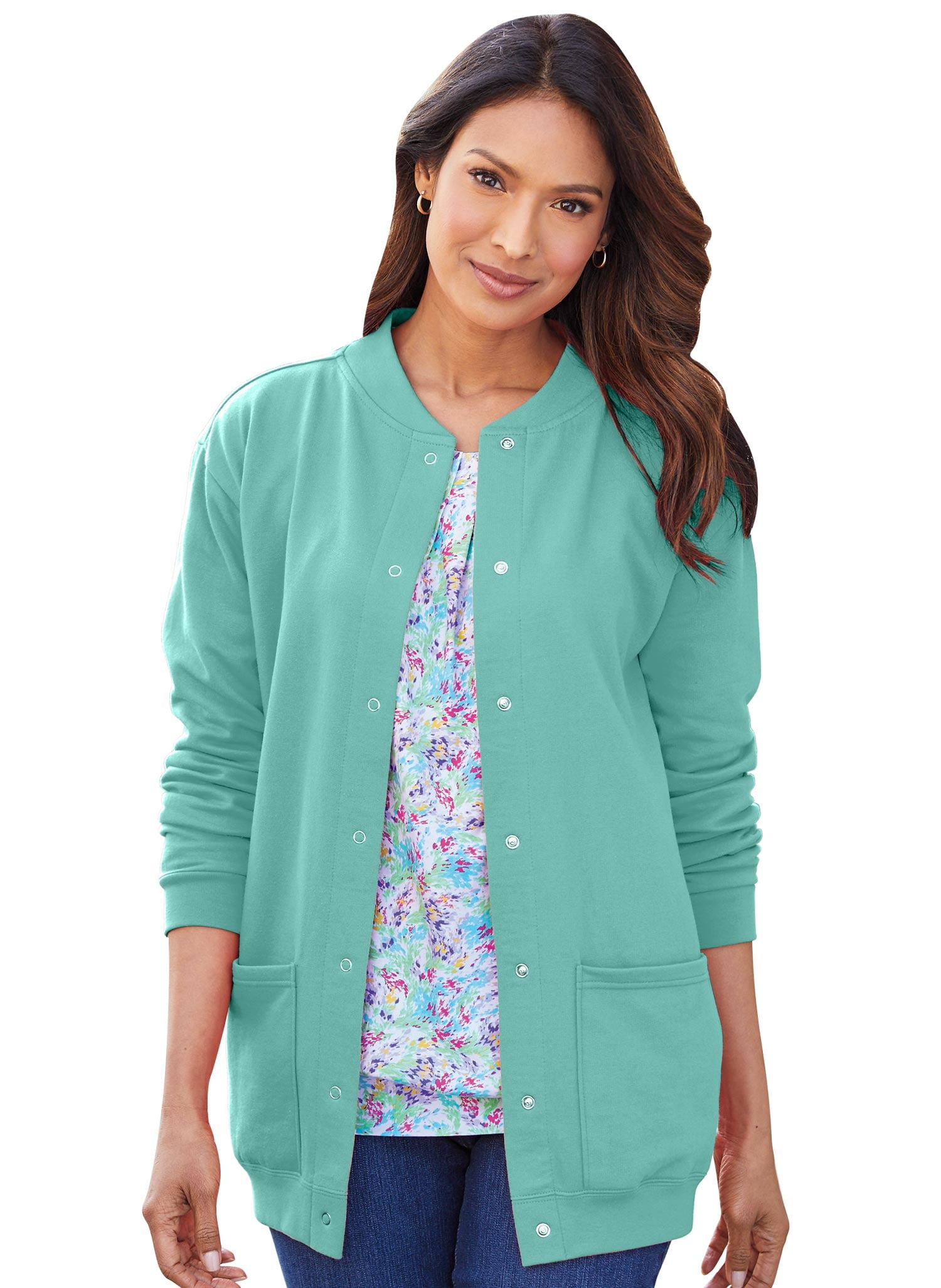 soft fleece cardigan