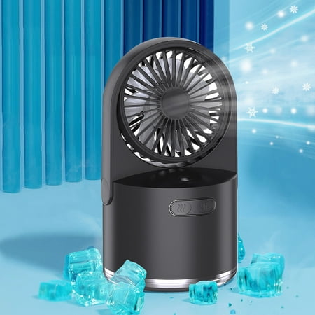 

WMYBD Clearence Portable Electric Fan Rechargeable Cooler Spray Humidifier With USB For Dorm Office Desktop Gifts