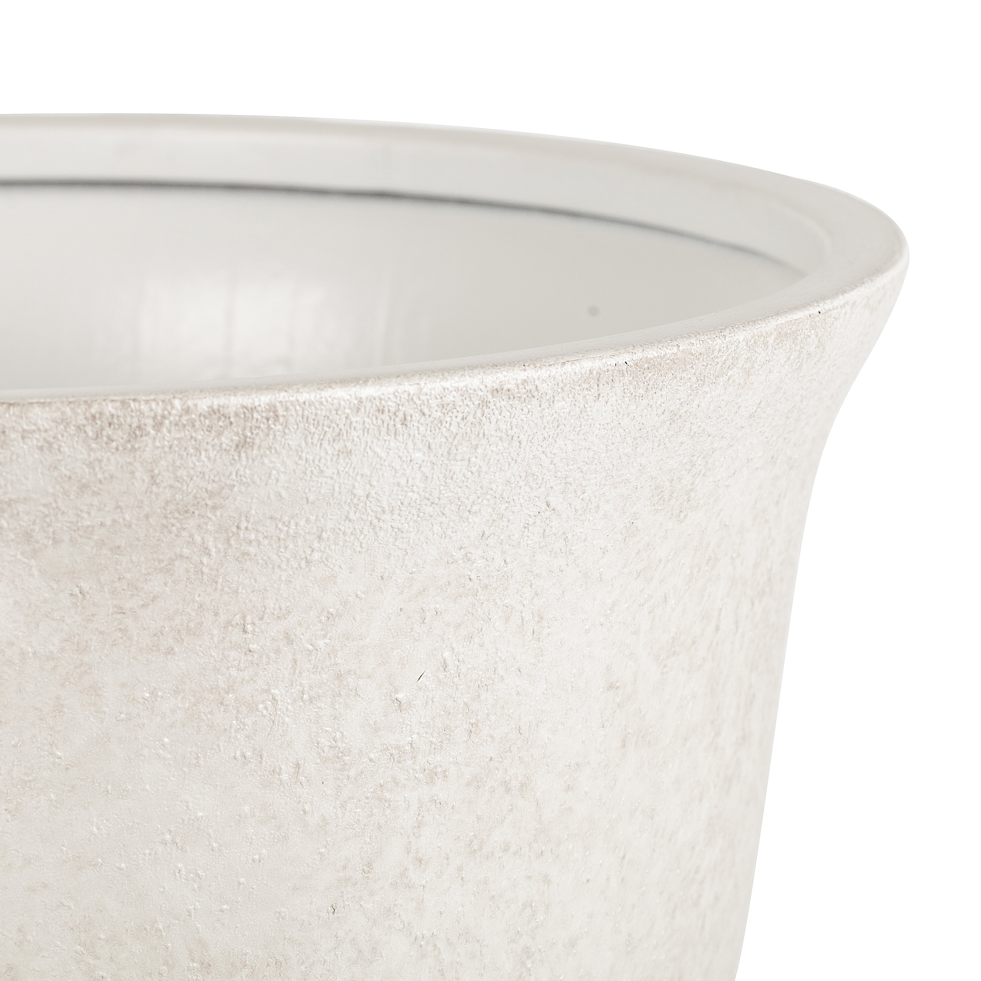 Better Homes & Gardens 20 inch Carmen Urn Planter, Gypsum with Modern Design for Indoor Outdoor Plant