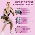 thumbnail image 6 of DomKom Exercise Resistance Bands for Butt and Legs,Upgrade Fabric Anti-Slip & Roll Workout Bands,Exercise Loops for Women Glute Hip Thigh Training（with Figure 8 Exercise Cord for Upper Body Exercise, 6 of 6