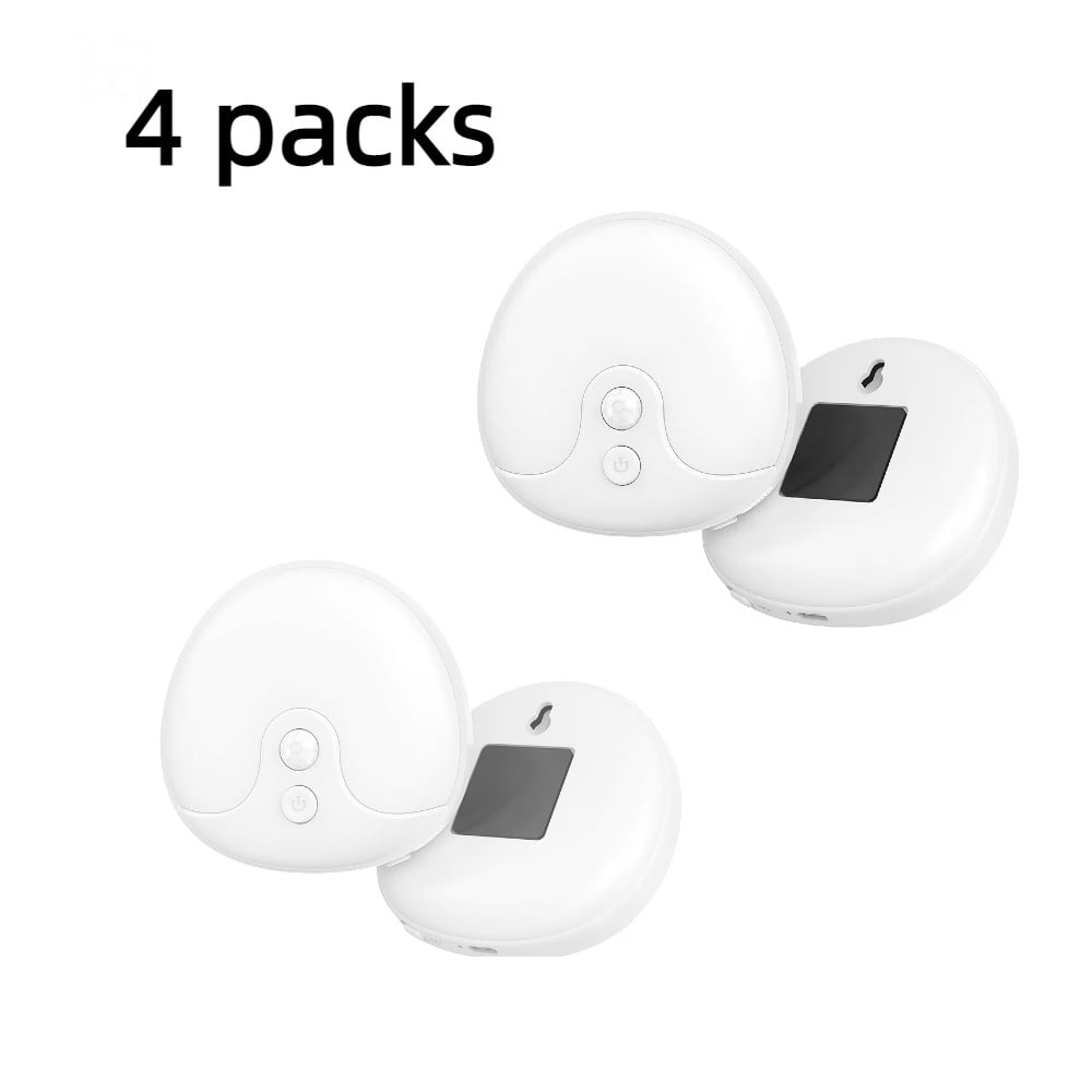 RUXAN Motion Sensor Light- for Outdoor, Yard, Wall, Inside, Cabinet Flood, Magnetic LED Night Light , 4 Pack, Warm White
