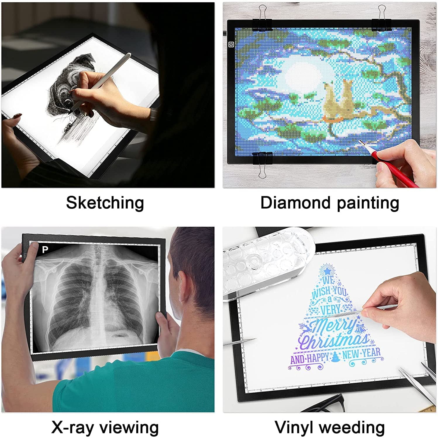  Diamond Painting Light Board A3, with Large Metal Stand, L:18.5  × W:13.6 inchs Large Diamond Painting Light Pad, Dimmable Diamond Painting  Light Board.