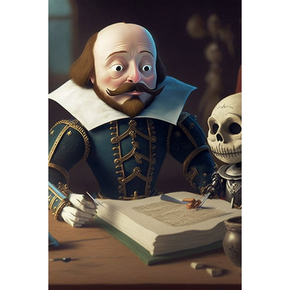 24x36 gallery poster, William Shakespeare artwork