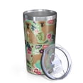 thumbnail image 2 of Boxer Dog and Flower Florals 10oz Tumblers Stainless Steel Tumbler with Lid and Straw,Vacuum Insulated Double Wall Travel Tumbler Cups with Cleaning Brush for Coffee, Tea, 2 of 4
