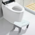 thumbnail image 3 of Ergonomic Toilet Stool Footstool for Squatting - Doctor Recommended for Hemorrhoids & Constipation Relief, Non-Slip Bathroom Step Stool, Fits All Standard Toilets, Multi-Purpose for Klds & Adults, 3 of 5