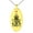 Gold, variant on Stainless Steel Jolly Roger Pirate Skull Rope & Anchor Engraved Small Oval Charm Pendant Necklace
