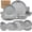Feather Grey, variant on 16-piece Premium Wheat Straw Dinnerware Sets for 4 - Unbreakable Dishwasher & Microwave Safe Plastic Plates and Bowls Sets - Patio, Outdoors, RV, Camping Dishes - Moonlight