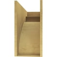 thumbnail image 4 of 12"W x 36"D x 24"H Classic Viola Rough Cedar Woodgrain TimberThane Corbel, Primed Tan, 4 of 6
