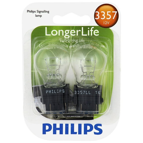 Philips Longerlife Miniature 3357Ll, Clear, Push Type, Always Change In Pairs!