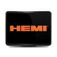 thumbnail image 2 of HEMI Logo UV Graphic Black Metal Face-Plate on ABS Plastic 2 inch Tow Hitch Cover, 2 of 7