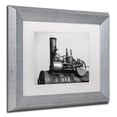thumbnail image 3 of Trademark Fine Art "Steam Engine" Canvas Art by Jason Shaffer, White Matte, Silver Frame, 3 of 4