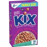 Berry Berry Kix Whole Grain Breakfast Cereal, Crispy Corn Cereal, Family Size, 18 oz