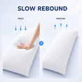 thumbnail image 3 of Yalamila Memory Foam Body Pillow Insert for Adults, Full Length Firm Pillow for Side Sleepers, Breathable Long Bed Pillow, 20x54 in, White, 3 of 6