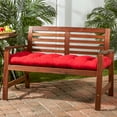 thumbnail image 3 of Sunbrella Canvas Jockey Red 44 x 17 in. Outdoor Swing/Bench Cushion by Greendale Home Fashions, 3 of 9