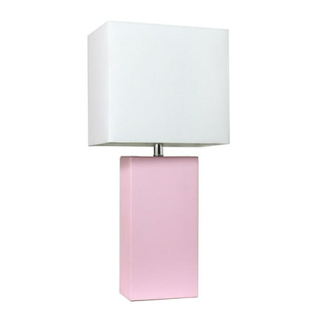 UPC 810052829623 product image for Lexington 21  Leather Base Modern Home Decor Bedside Table Lamp With White Recta | upcitemdb.com