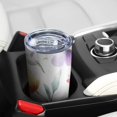 thumbnail image 5 of 20 Oz Watercolor Floral Pattern Coffee Tumbler Double Wall Insulated Stainless Steel Water Bottle | Metal Reusable Thermoses Flask with Cup Cap | Leak & Sweat Proof with Anti-Dust Lid, 5 of 7