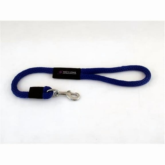 Dog Snap Leash 0.5 In. Diameter By 2 Ft. - Royal Blue